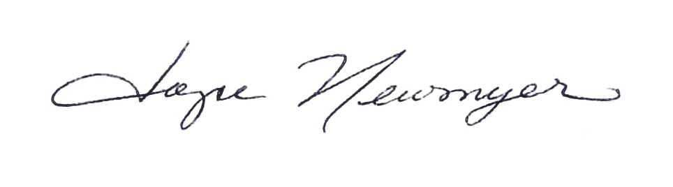 Joyce Newmyer signature