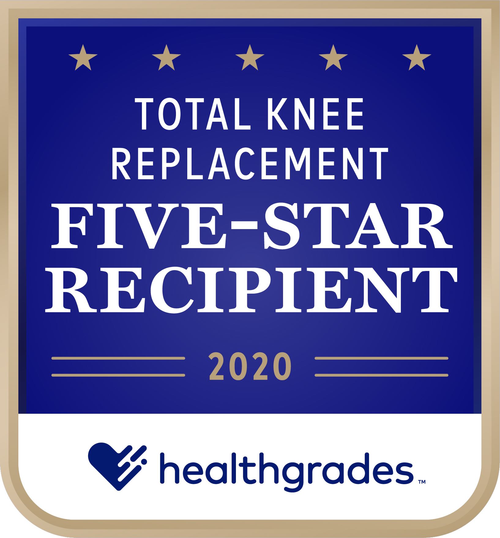 HG Five Star For Total Knee Replacement Image 2020