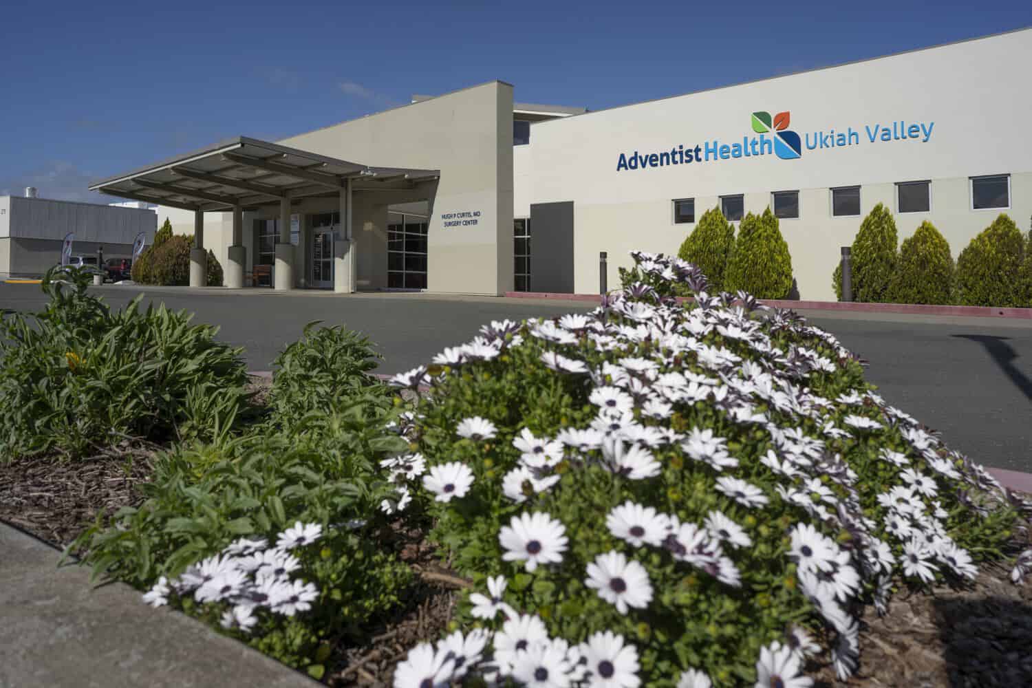 Adventist Health Ukiah Valley hospital exterior